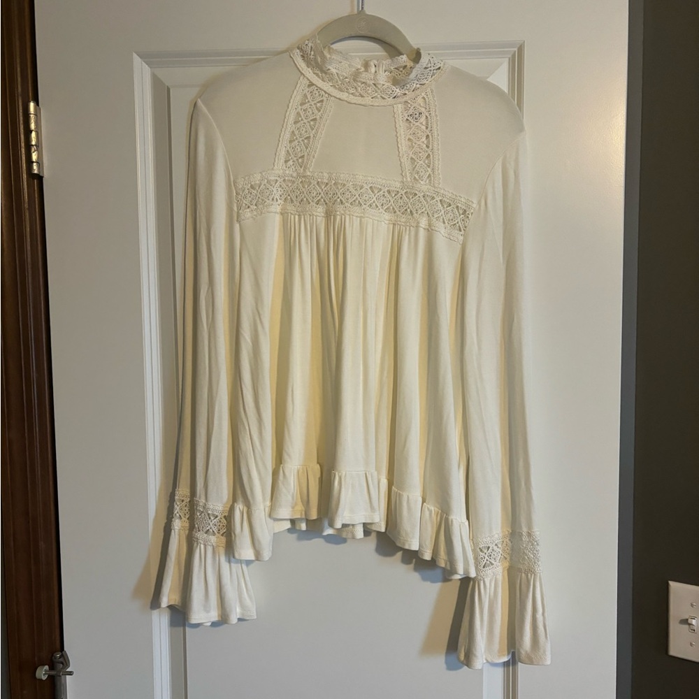 Anthropologie NWT Bell Sleeve Blouse